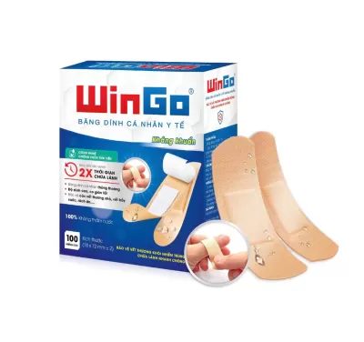 Băng Cá Nhân Wingo Hộp 100 Miếng